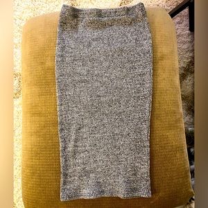 3/$15 SHEIN Dark Heather Gray Knit Pencil Skirt - Size Large